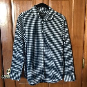 JCrew women’s gingham shirt.